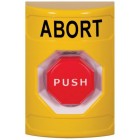 STI SS2202AB-EN Stopper Station – Yellow – Push Key to Reset – Illuminated – Abort Label